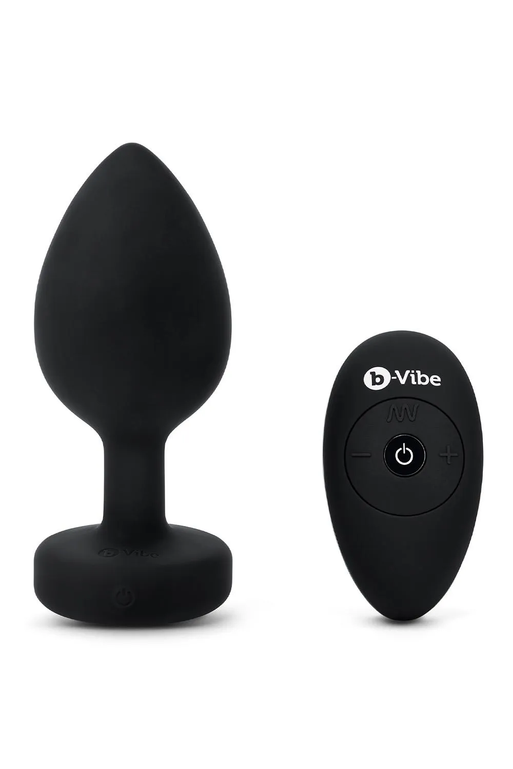 B-VIBE VIBRATING JEWEL PLUG XXL BLACK