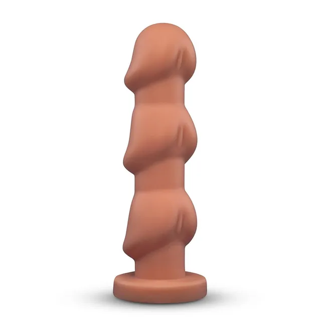 B-VIBE HEADZ 10.5 INCH MULTI-BULB DILDO WITH FLARED BASE