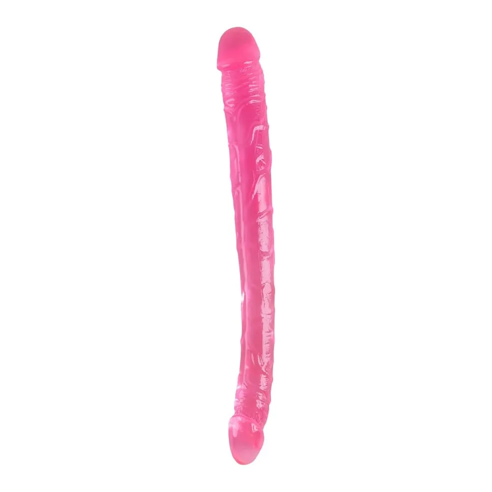 BUBBLEGUM BLAST GROOVY TIMES PINK CLASSIC JELLY 14,8 INCH DOUBLE DONG