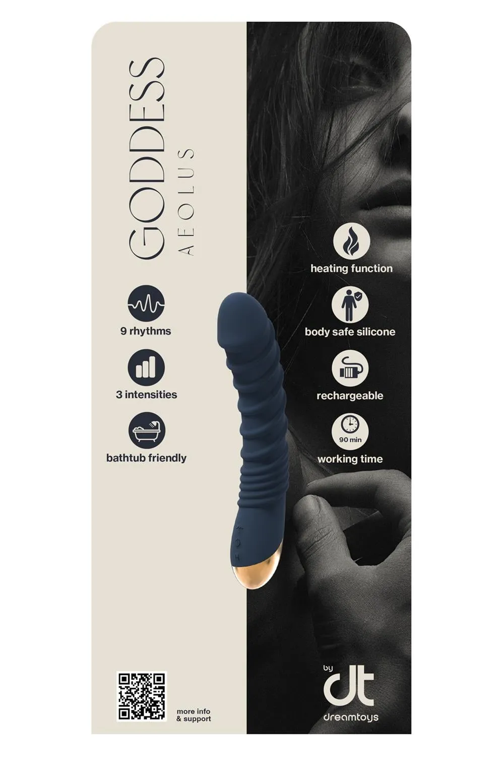 INLAY AEOLUS LIQUID SILIONE VIBRATOR WITH HEATING FUNCTION