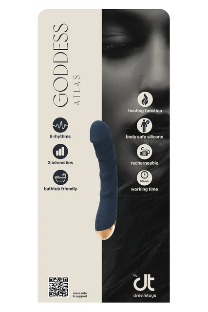 INLAY ATLAS LIQUID SILIONE VIBRATOR WITH HEATING FUNCTION