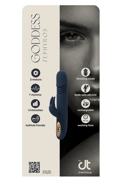 INLAY ZEPHYROS RABBIT VIBRATOR WITH THRUSTING MOTION