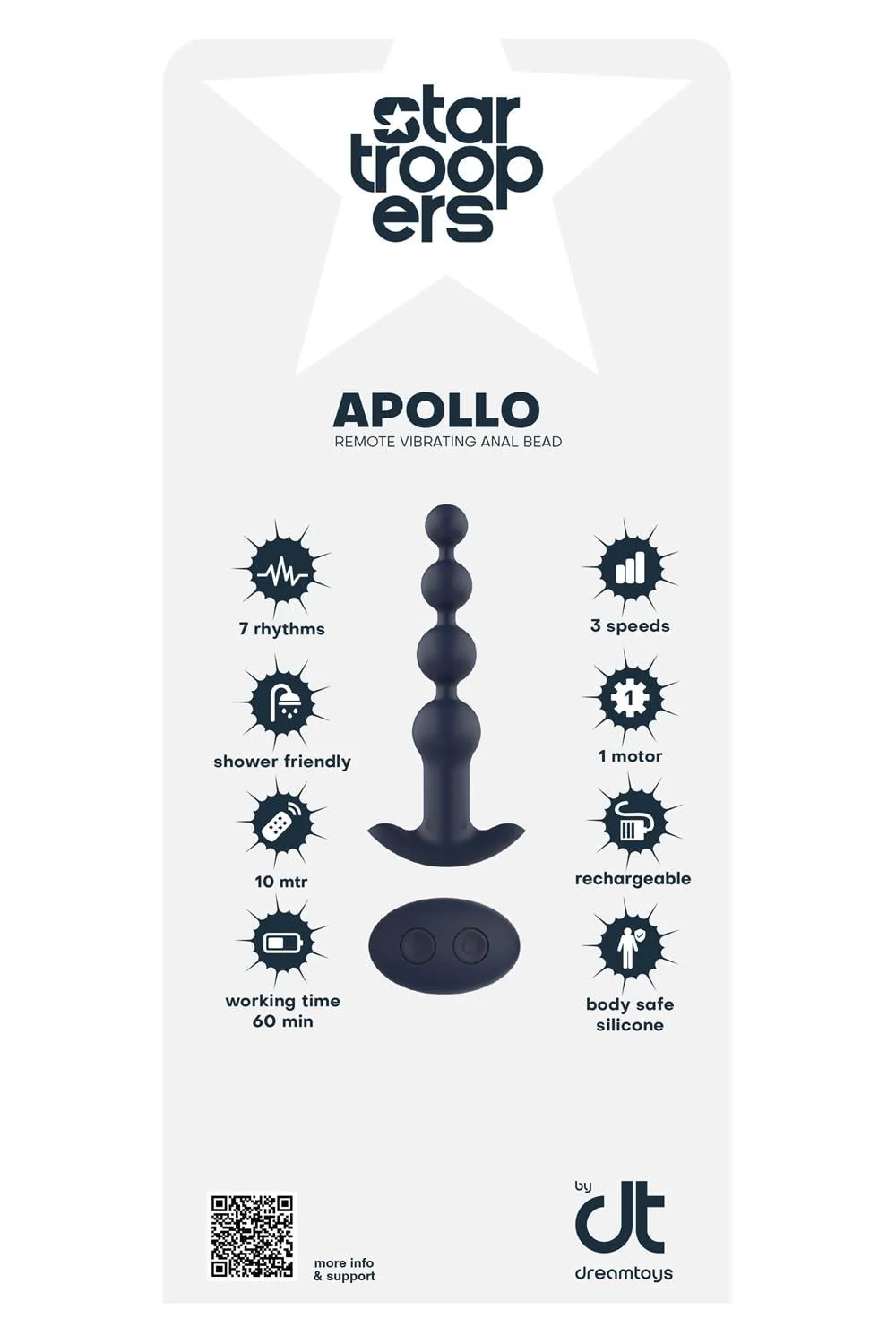 INLAY APOLLO REMOTE VIBRATING ANAL BEAD