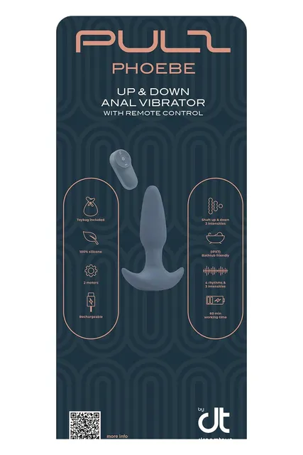 INLAY PHOEBE UP & DOWN ANAL VIBRATOR WITH REMOTE CONTROL