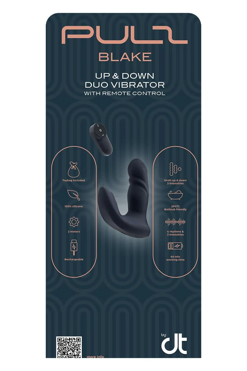 INLAY BLAKE UP&DOWN DUO VIBRATOR WITH REMOTE CONTROL