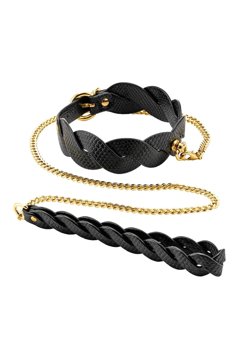 GUILTY PLEASURE LUNAR BRAIDED LEASH AND COLLAR