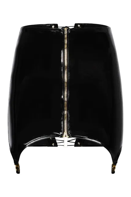 GUILTY PLEASURE SHADOW SHINE SKIRT BLACK