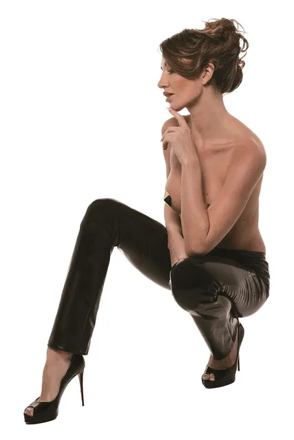 GUILTY PLEASURE GOLDEN GLINT PANTS BLACK