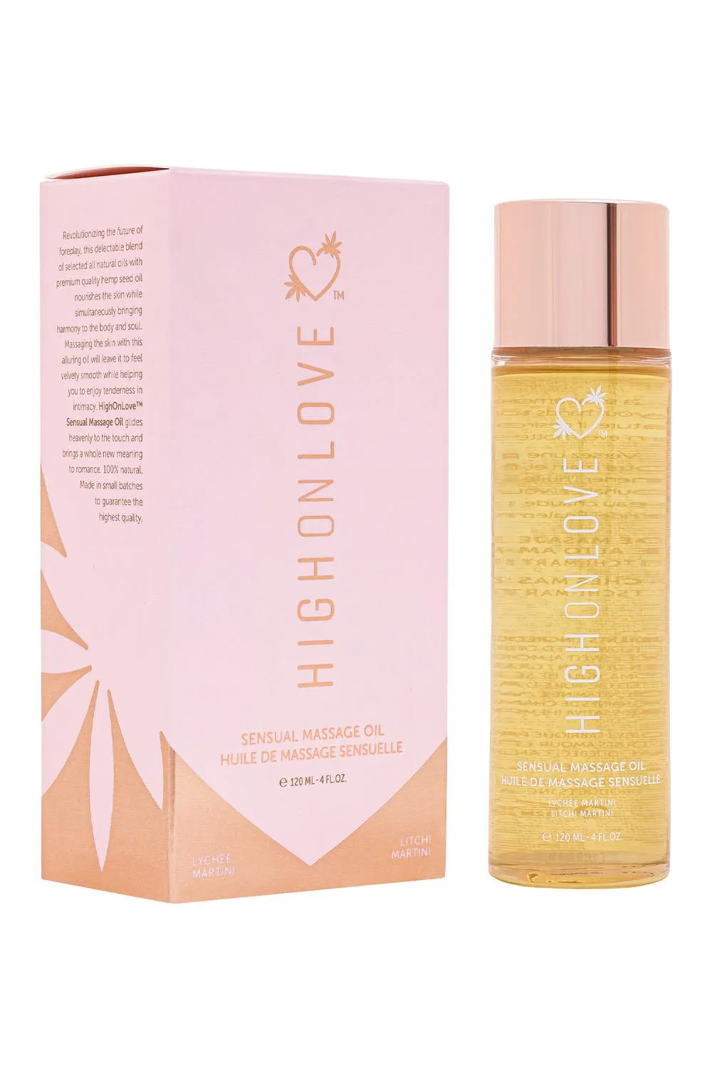 HIGH ON LOVE MASSAGE OIL LITCHI MARTINI 120ML