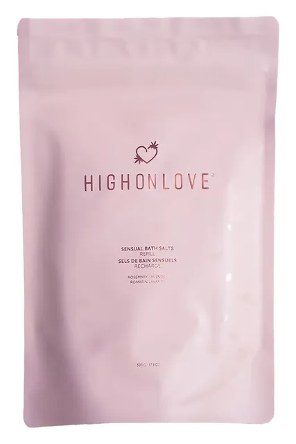 HIGH ON LOVE REFILL FOR SENSUAL BATH SALTS 500G
