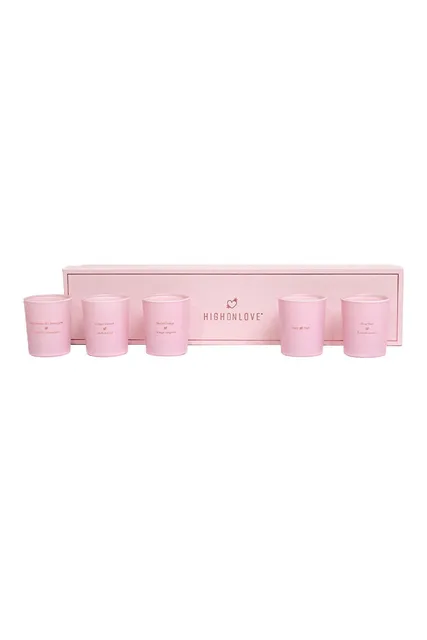 HIGH ON LOVE MINI SENSUAL MASSAGE CANDLES COLLECTION 5 X 35G
