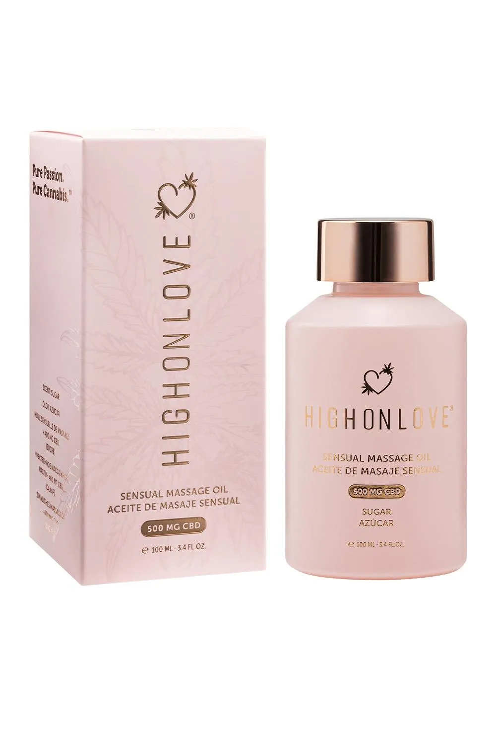 HIGH ON LOVE CBD SENSUAL MASSAGE OIL SUGAR HIGH 100ML