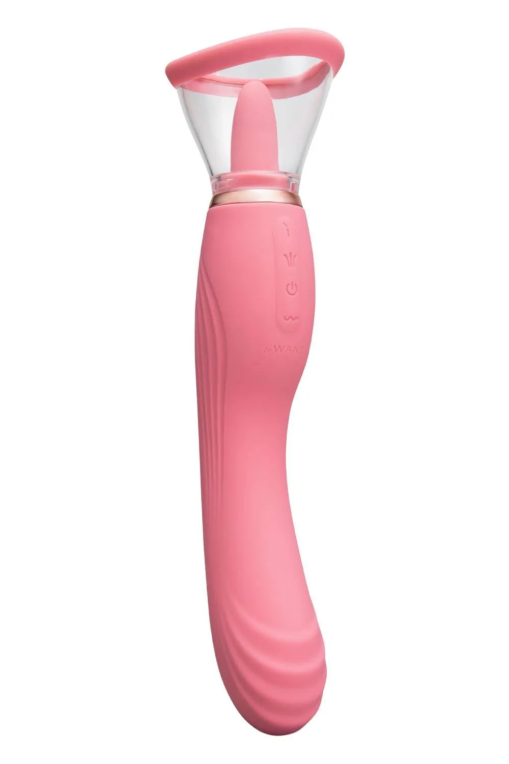 LE WAND LICK 3-1 DOUBLE ENDED VIBE WITH LICKING TONGUE STIMULATOR