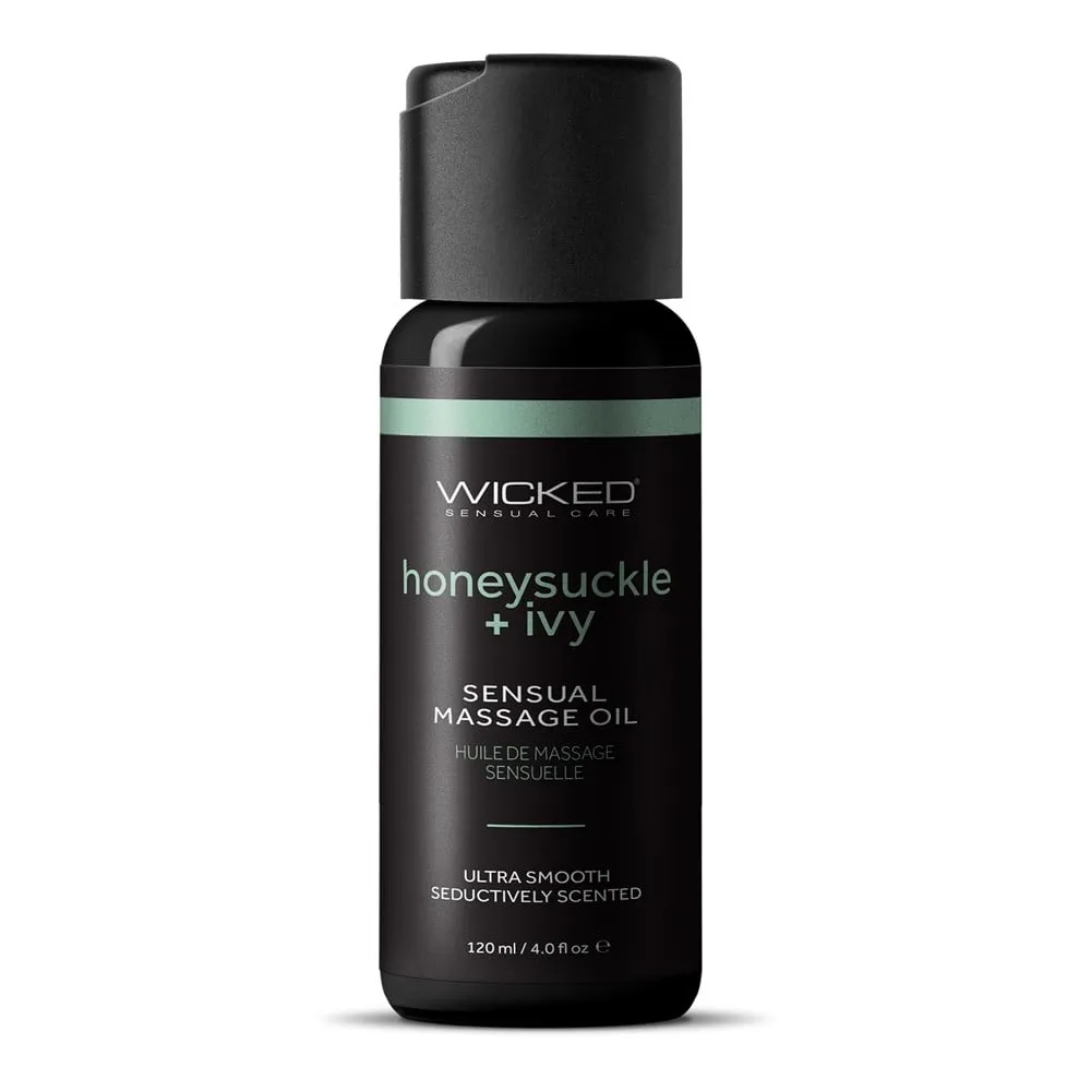 WICKED SENSUAL CARE HONEYSUCKLE AND IVY MASSAGE OIL 120ML
